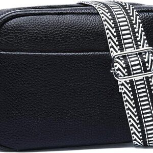 Genuine Leather Crossbody Bag for Women - RFID Protection & Adjustable Strap